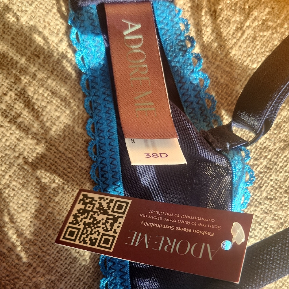 Adore Me Vibrant Blue Lace Lingerie